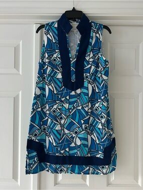 Sail to Sable Tunic Dress Sleeveless Cotton
Blue Women’s M